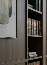 Bookshelf with legal volumes